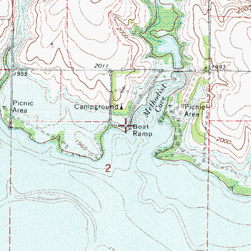 Topographic Map of Boat Ramp, NE