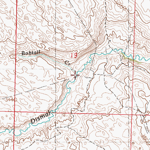 Topographic Map of Bobtail Creek, NE