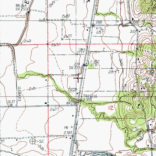 Topographic Map of Mardis School (historical), AR