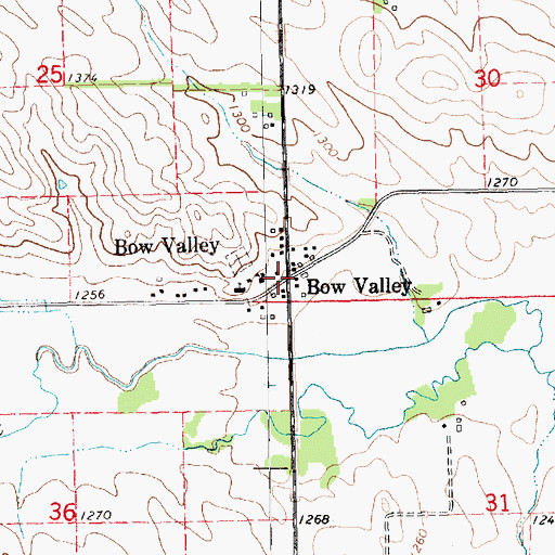 Topographic Map of Bow Valley, NE