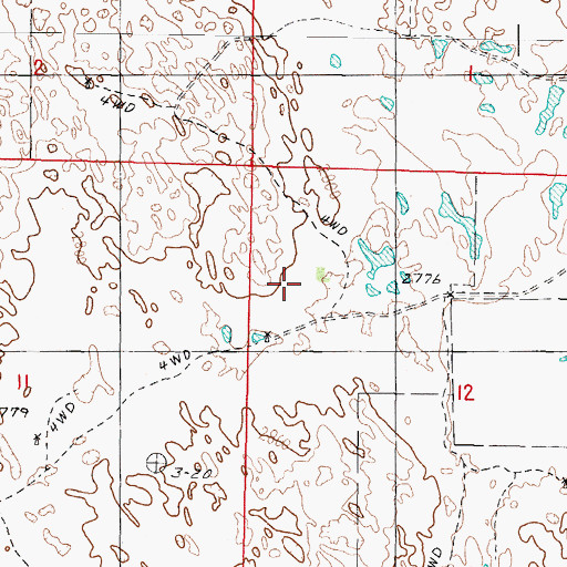 Topographic Map of Rogers Ranch, NE