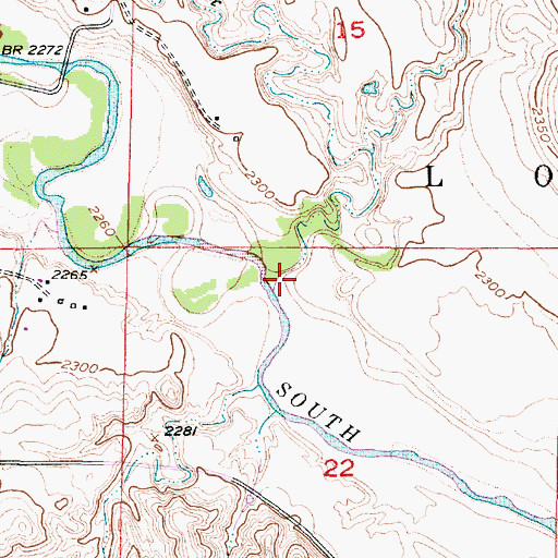 Topographic Map of Box Elder Creek, NE