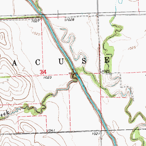 Topographic Map of Boxelder Creek, NE