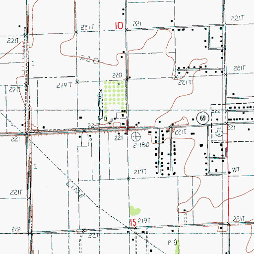 Topographic Map of Safford Spur (historical), AR