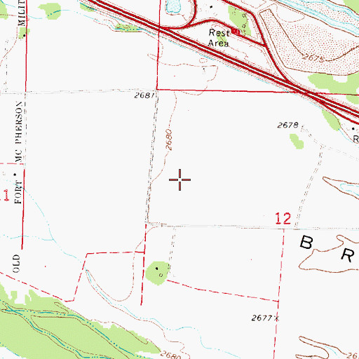 Topographic Map of Brady Island, NE