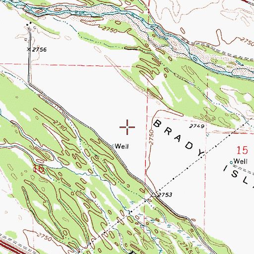 Topographic Map of Brandy Island, NE
