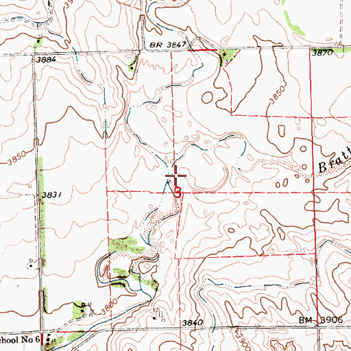 Topographic Map of Bratten Creek, NE