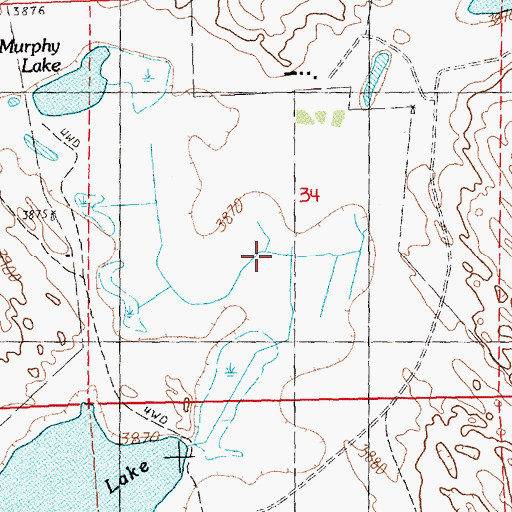 Topographic Map of Bristol Lake, NE