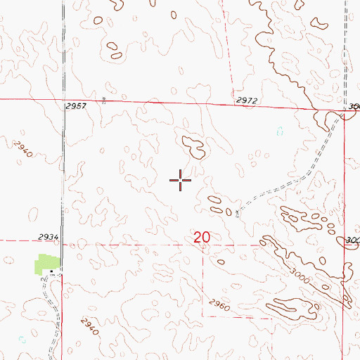 Topographic Map of Britin Ranch, NE