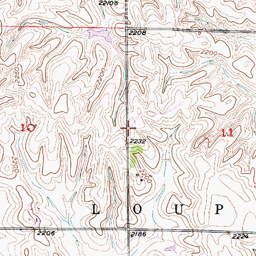 Topographic Map of Brock School (historical), NE