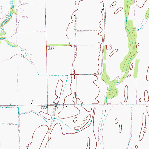 Topographic Map of Webb School (historical), AR