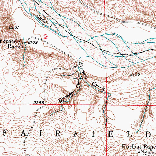 Topographic Map of Bronson Creek, NE