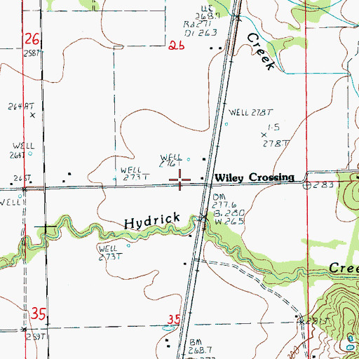 Topographic Map of Wiley Crossing Church (historical), AR