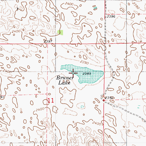 Topographic Map of Bruner Lake, NE