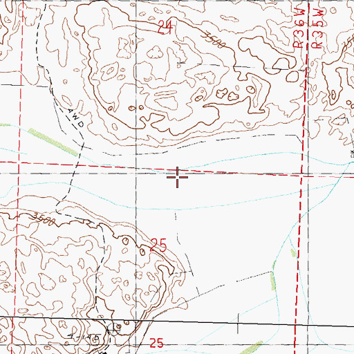 Topographic Map of Brush Lake, NE