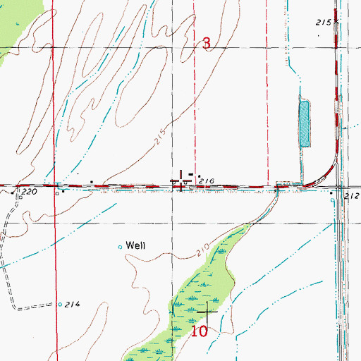 Topographic Map of Duffy School (historical), AR