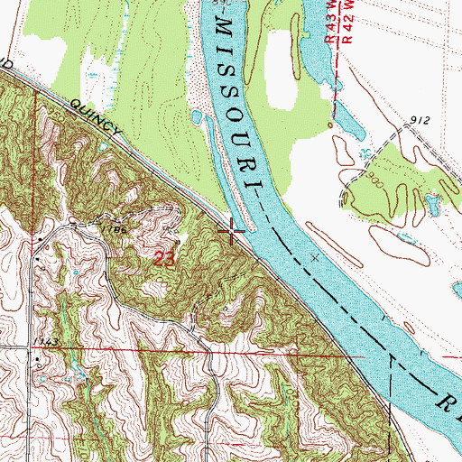 Topographic Map of Buck Creek, NE