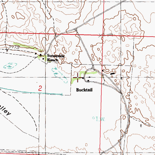 Topographic Map of Bucktail School, NE