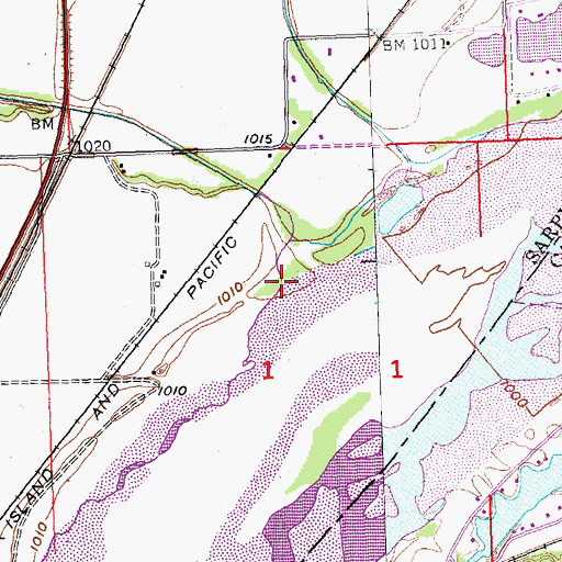 Topographic Map of Buffalo Creek, NE