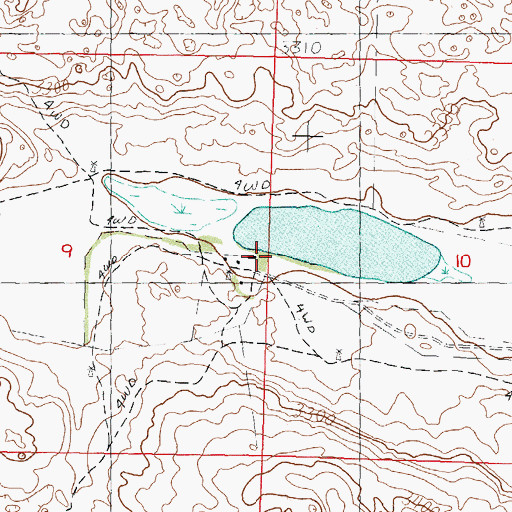 Topographic Map of Bufinch Ranch, NE
