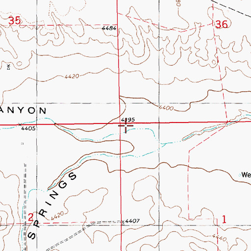 Topographic Map of Bull Canyon, NE
