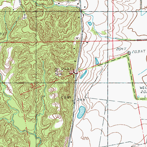 Topographic Map of Hare Farm School (historical), AR