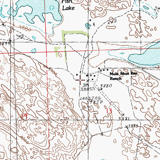 Topographic Map of C Peterson Ranch, NE