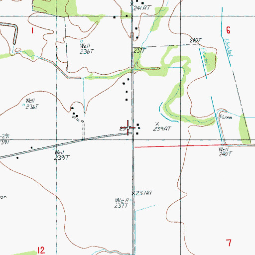 Topographic Map of Rose School (historical), AR