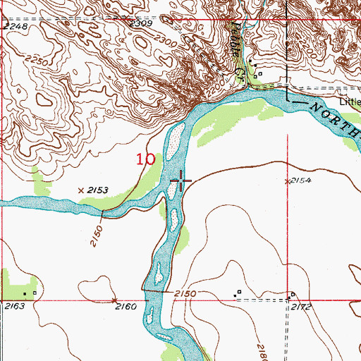 Topographic Map of Calamus River, NE