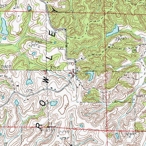 Topographic Map of Thomas School (historical), AR