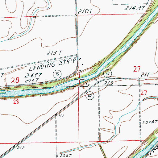 Topographic Map of Twist Ferry (historical), AR