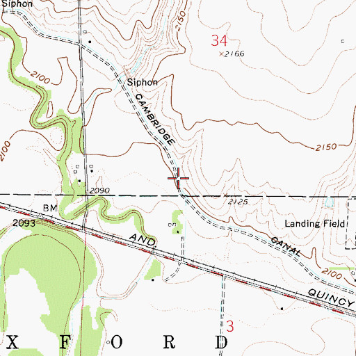 Topographic Map of Cambridge Canal, NE