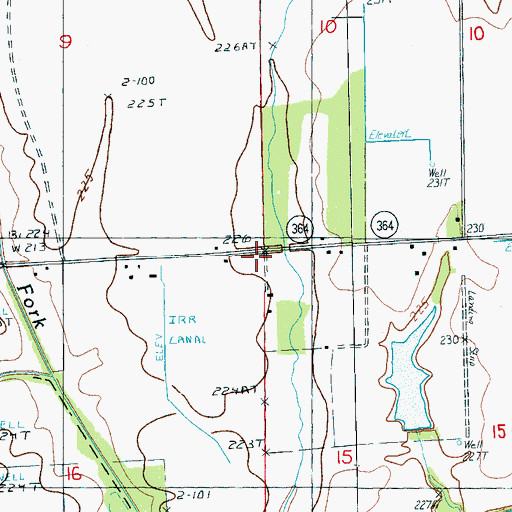 Topographic Map of Walker School (historical), AR
