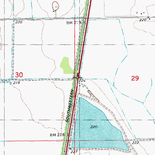 Topographic Map of Wrapes Spur (historical), AR