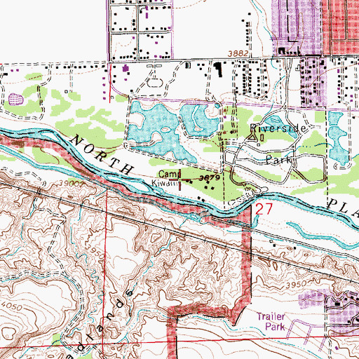 Topographic Map of Camp Kiwanis, NE