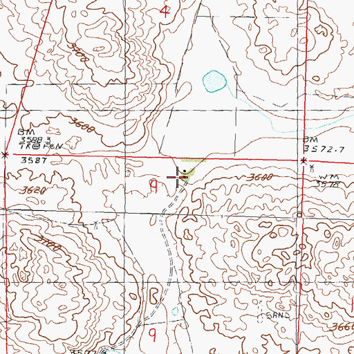 Topographic Map of Carpenter Ranch, NE