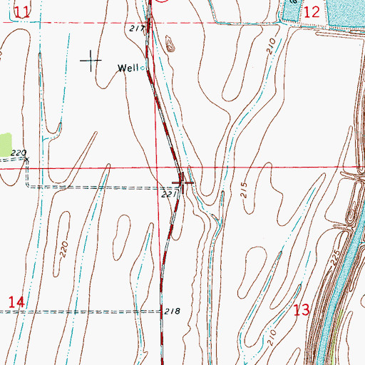 Topographic Map of Wooden Chapel (historical), AR
