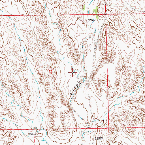 Topographic Map of Cedar Canyon, NE