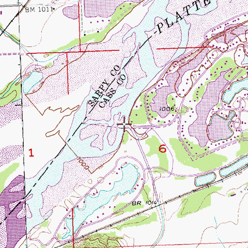 Topographic Map of Cedar Creek, NE
