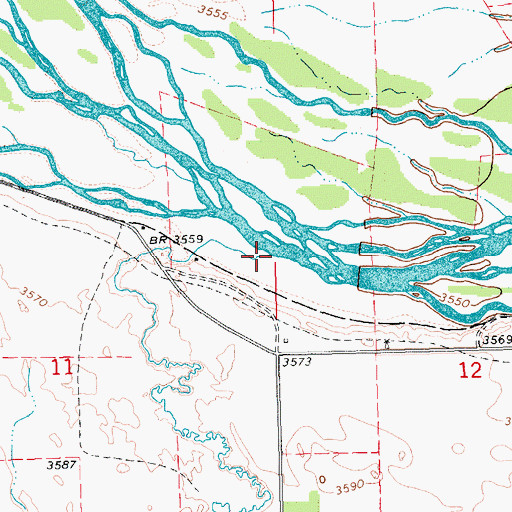 Topographic Map of Cedar Creek, NE