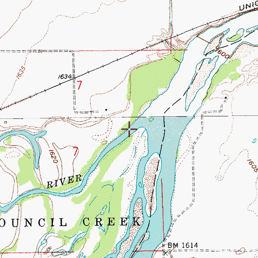 Topographic Map of Cedar River, NE