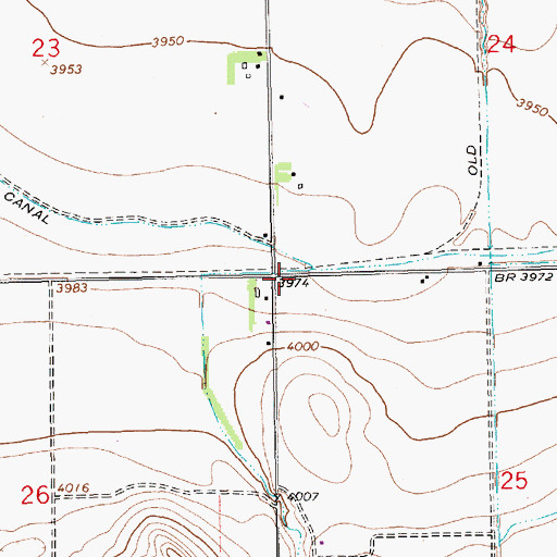 Topographic Map of Cedar Valley, NE