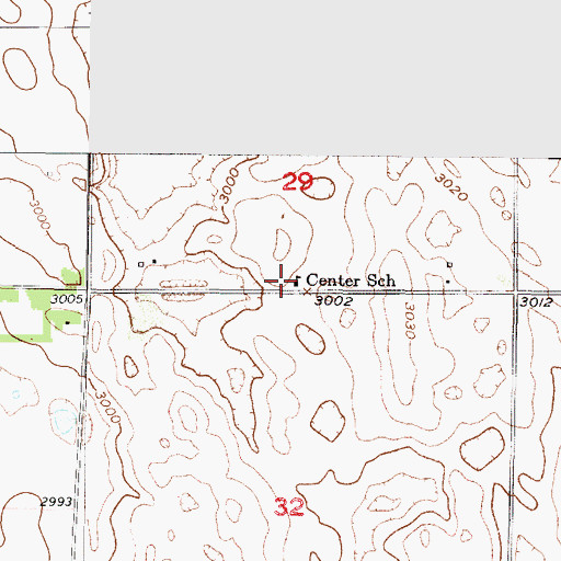 Topographic Map of Center School (historical), NE