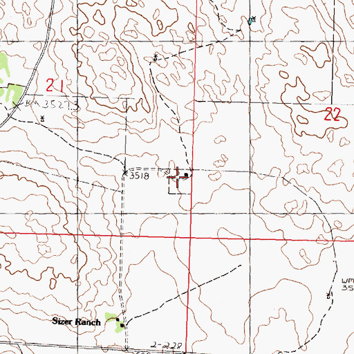 Topographic Map of Center Valley Church, NE