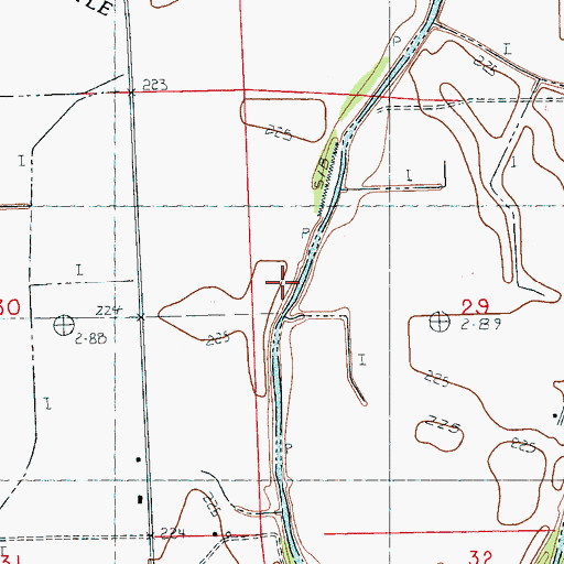 Topographic Map of Bonds School (historical), AR