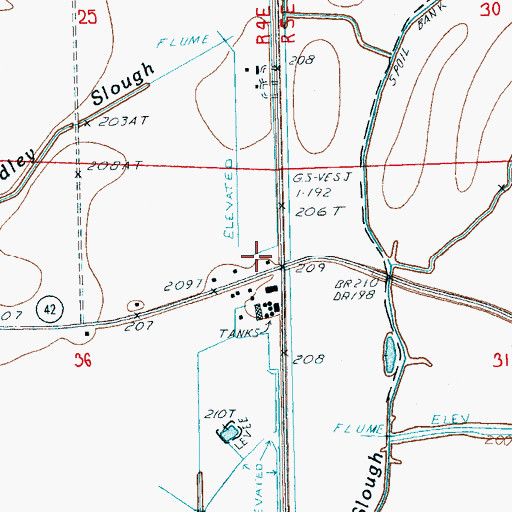 Topographic Map of Colton Crossing, AR
