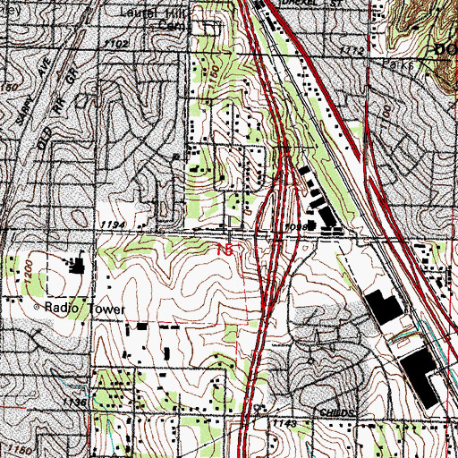 Topographic Map of Chandler School, NE