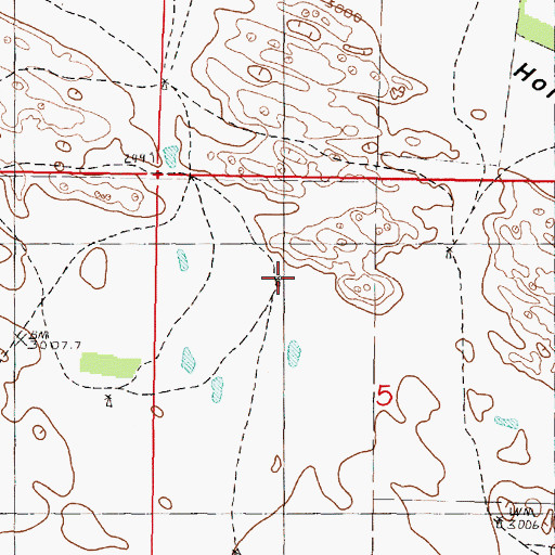 Topographic Map of Christian Ranch, NE