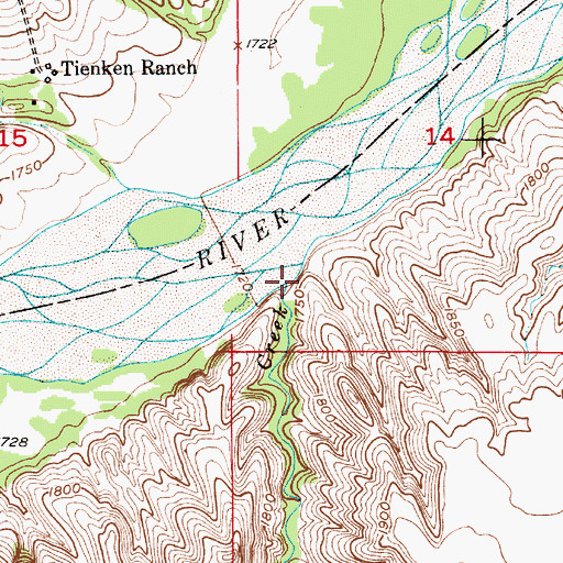 Topographic Map of Clay Creek, NE