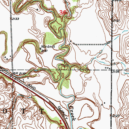 Topographic Map of Clear Creek, NE